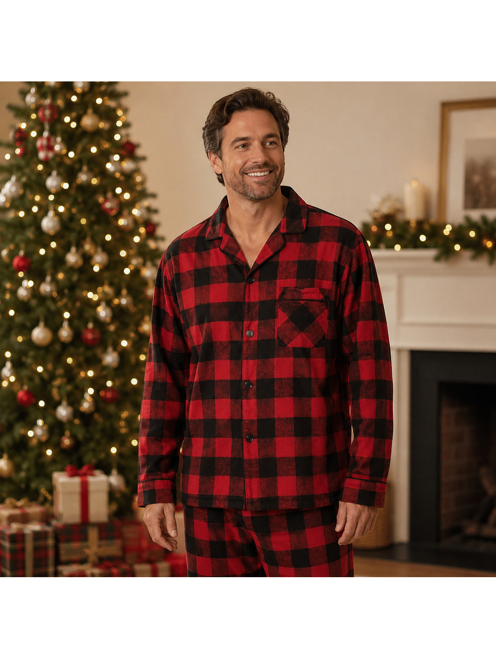 Wondershop | L | Red Black Buffalo Plaid Flannel Shirt